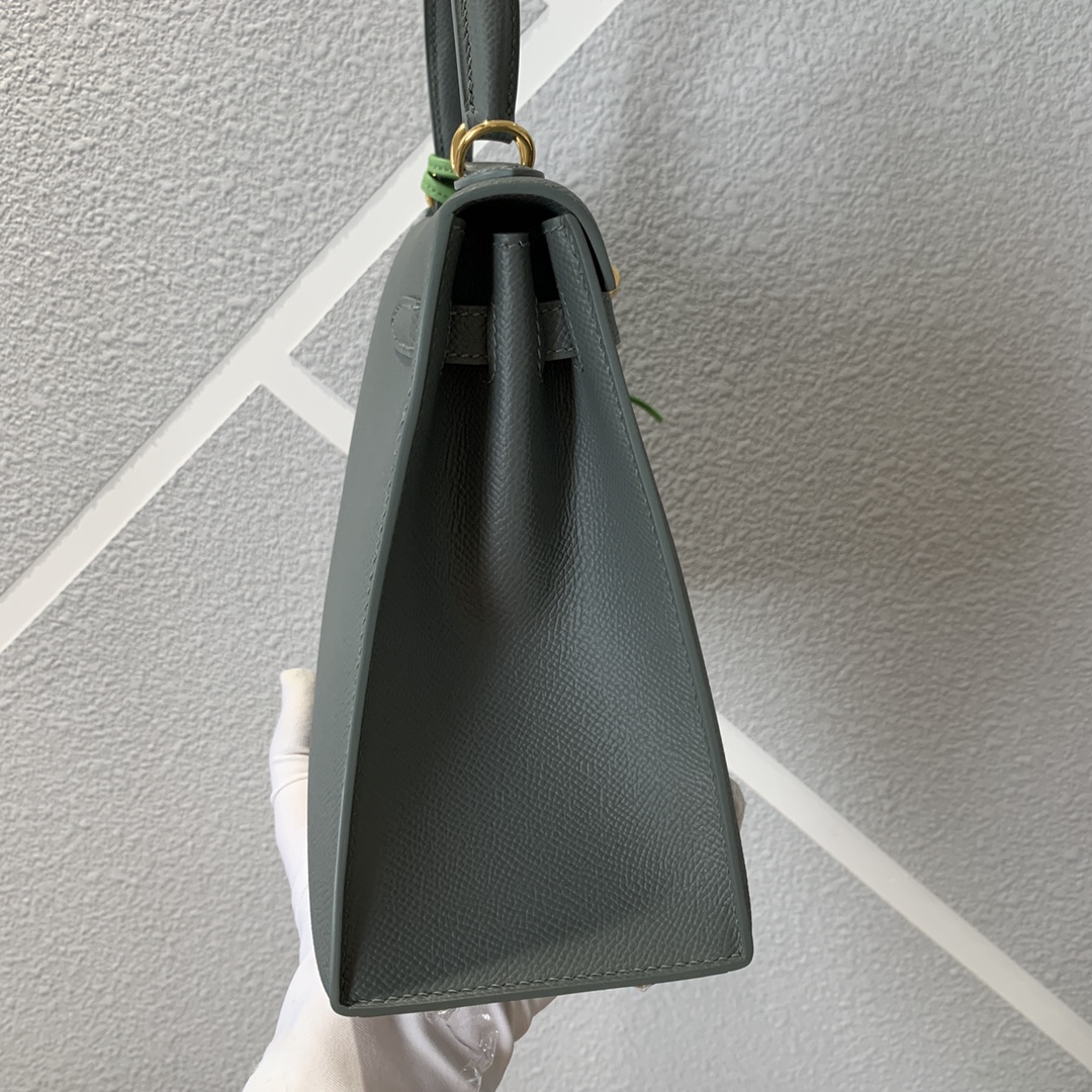 에르메스 켈리백25 그린 금장 앱송